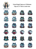 Silent Night Spheres 1 - Clipart