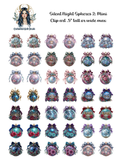 Silent Night Spheres 2 - Clipart Mini