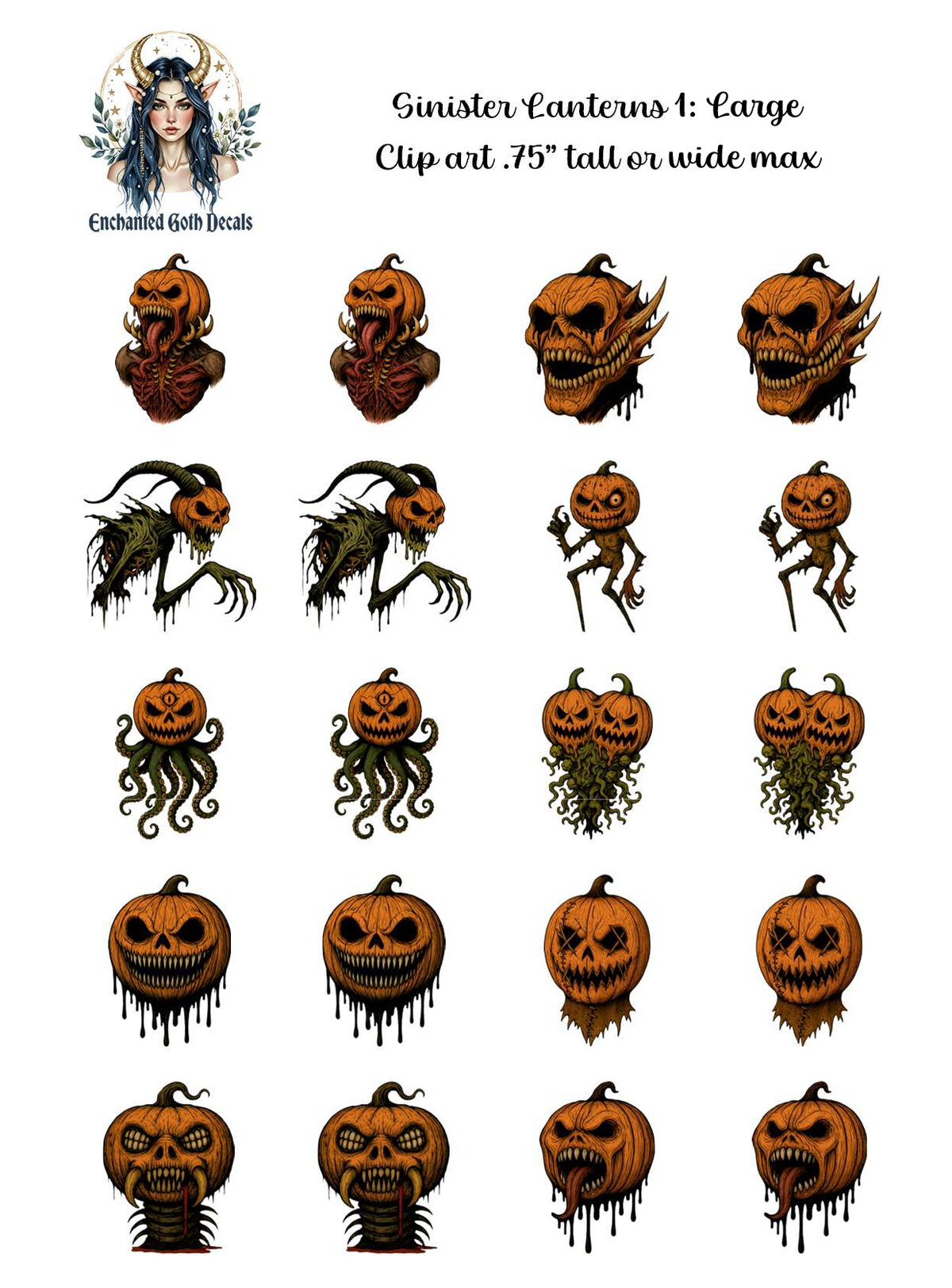Sinister Lanterns 1 - Clipart