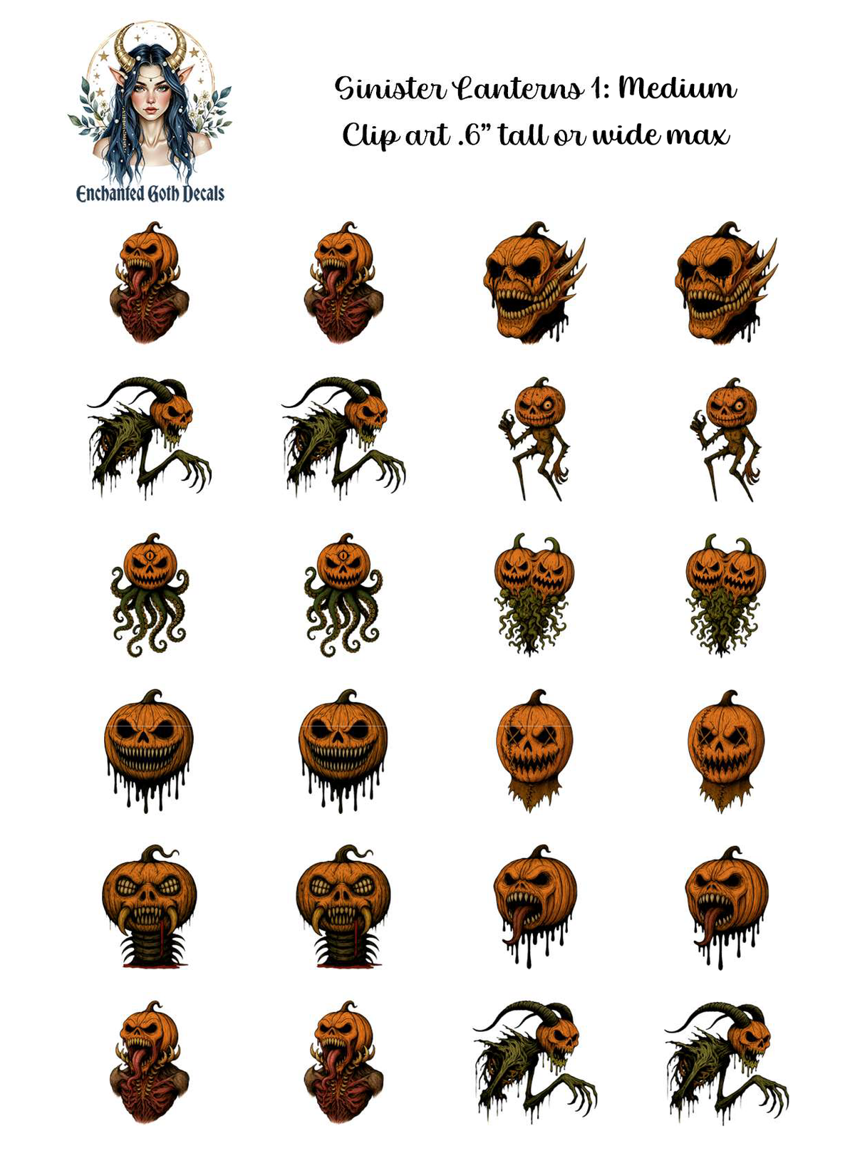 Sinister Lanterns 1 - Clipart