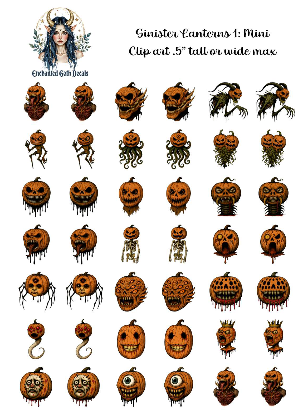 Sinister Lanterns 1 - Clipart Mini
