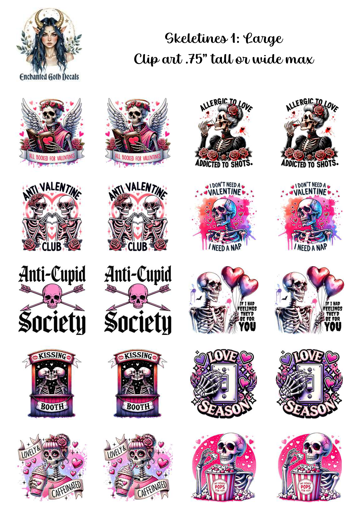 Skeletines 1 - Clipart