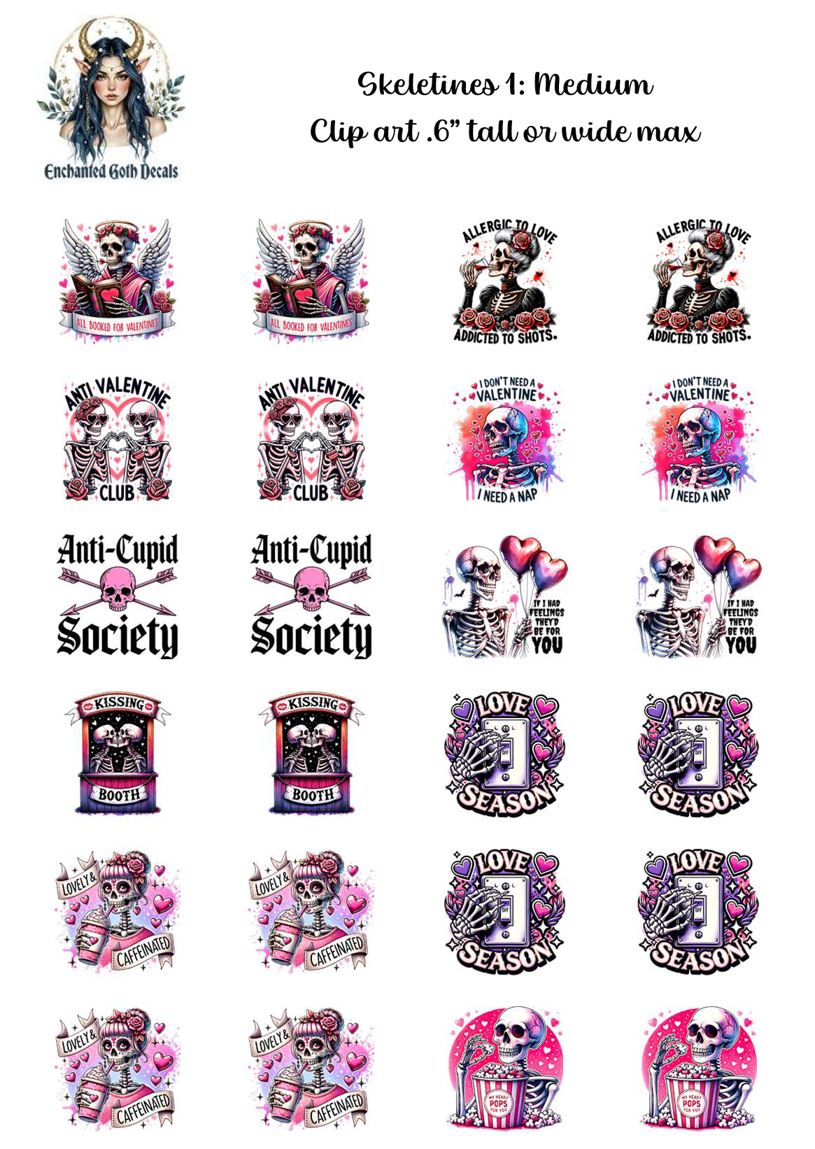 Skeletines 1 - Clipart