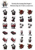 Skeleton Rockabilly Date Night 1 - Clipart