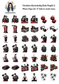 Skeleton Rockabilly Date Night 2 - Clipart Mini