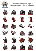 Skeleton Rockabilly Date Night 3 - Clipart