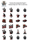 Skeleton Rockabilly Date Night 4 - Clipart