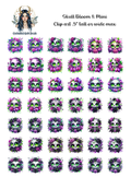 Skull Bloom 1 - Clipart Mini