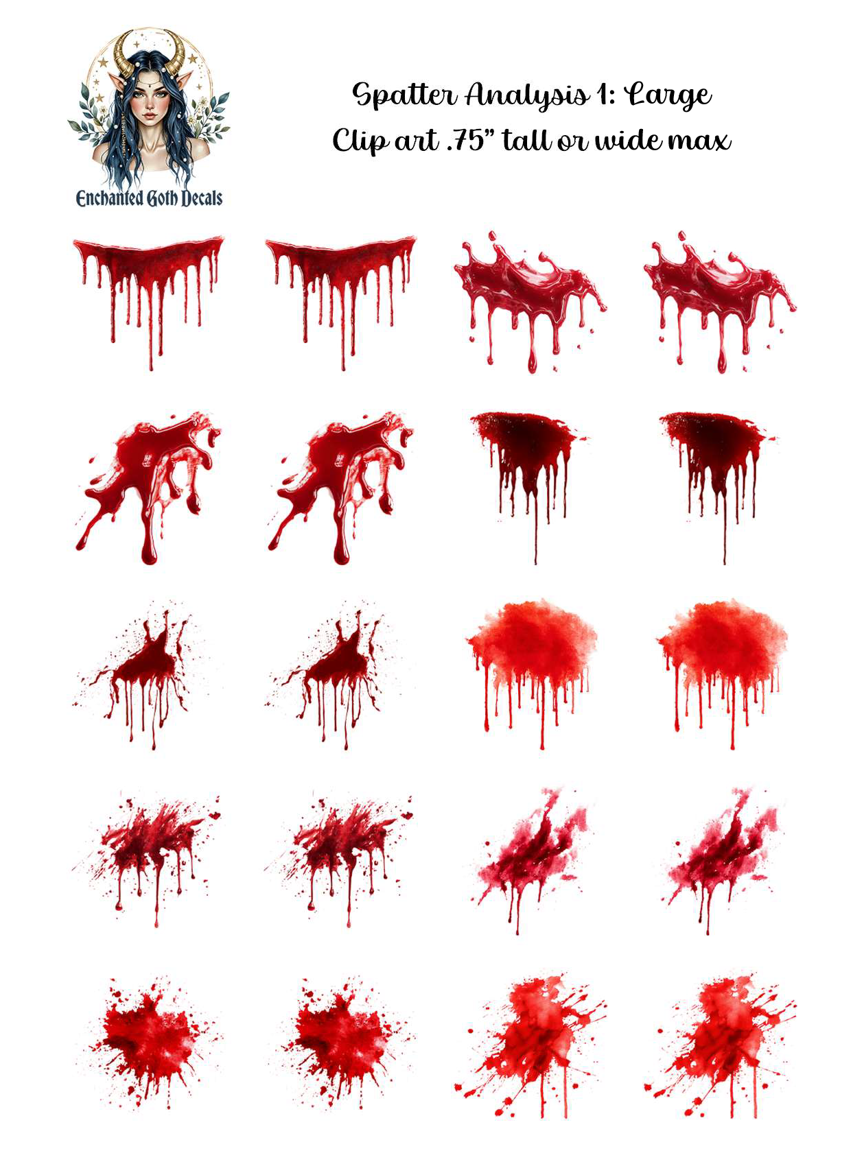 Spatter Analysis 1 - Clipart