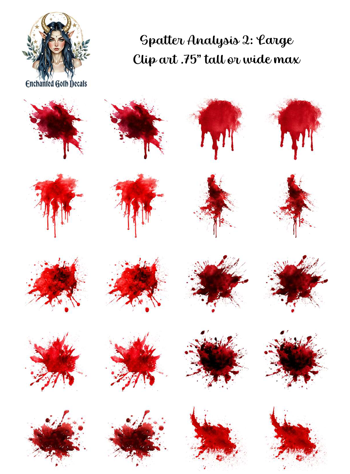Spatter Analysis 2 - Clipart