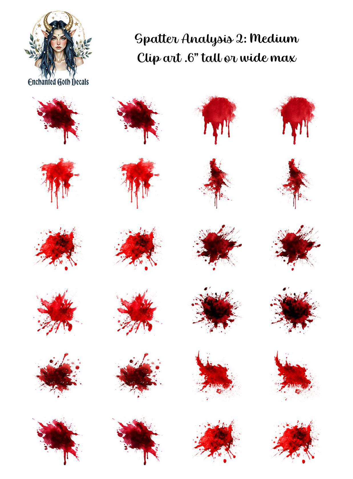 Spatter Analysis 2 - Clipart