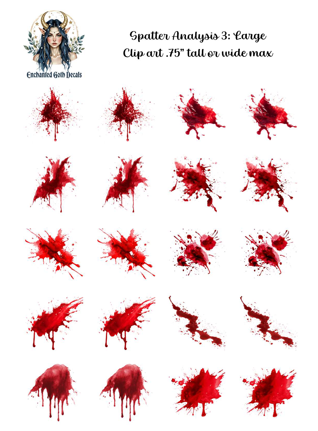 Spatter Analysis 3 - Clipart