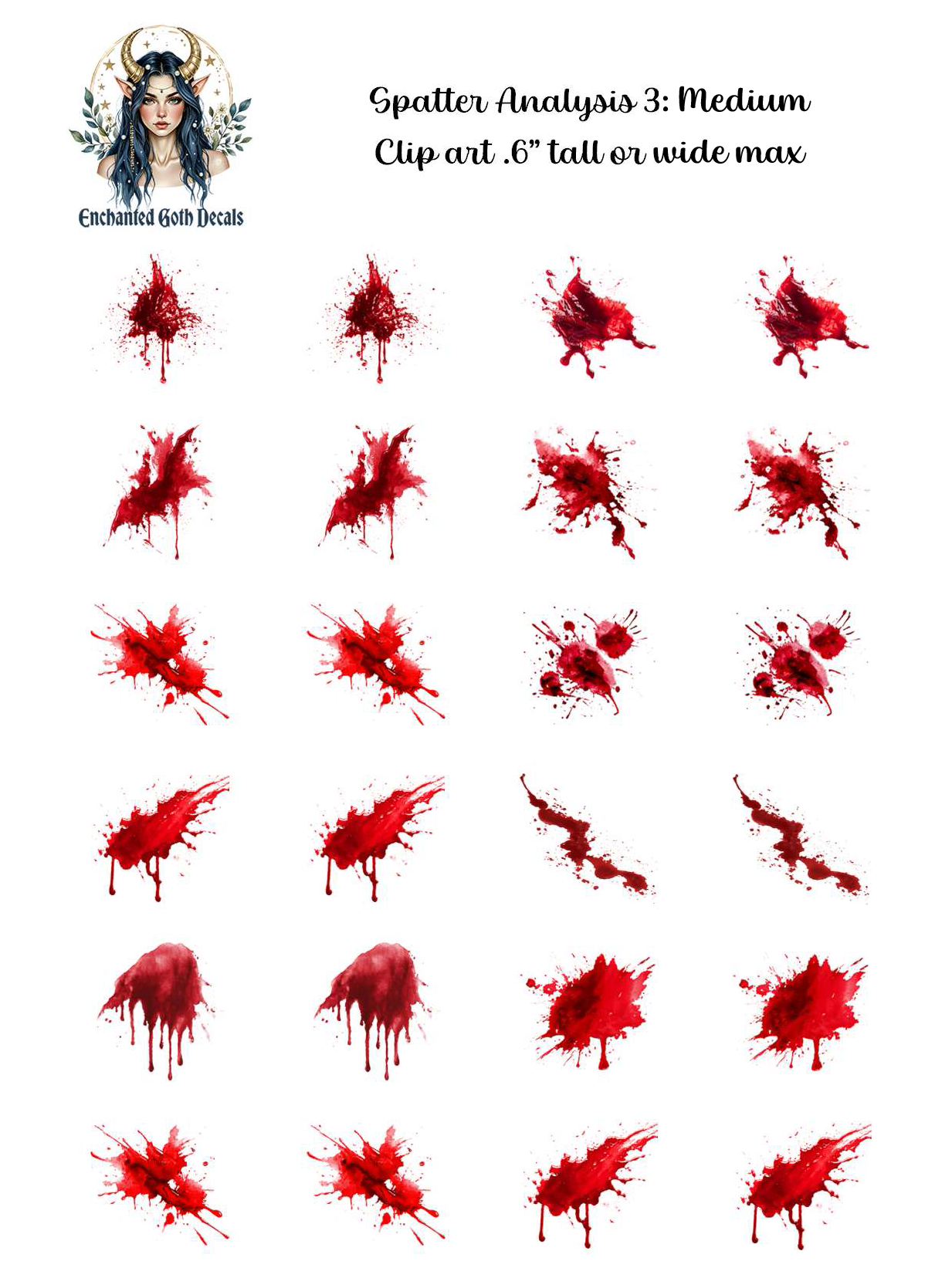 Spatter Analysis 3 - Clipart