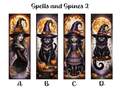 Spells and Spines Bookmarks: Sheet 2
