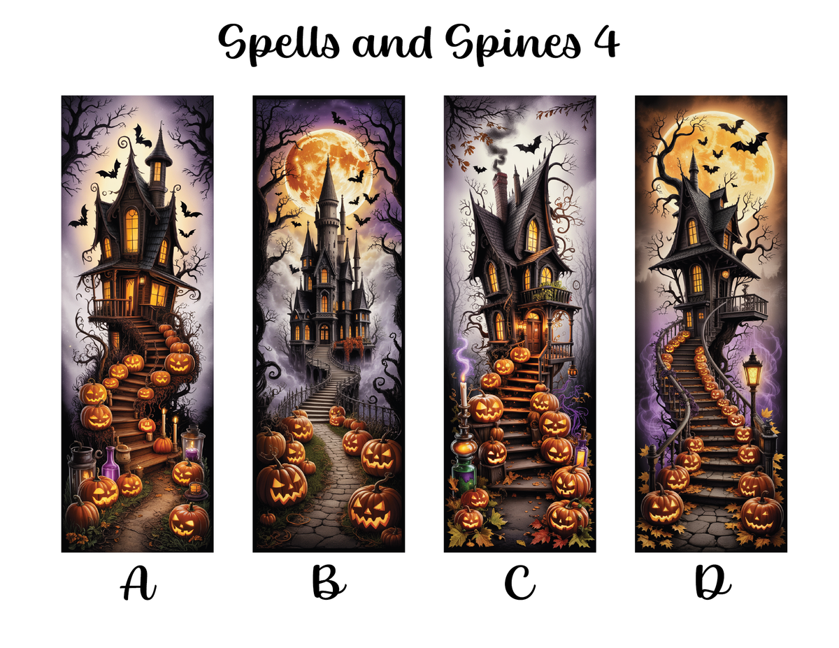Spells and Spines Bookmarks: Sheet 4