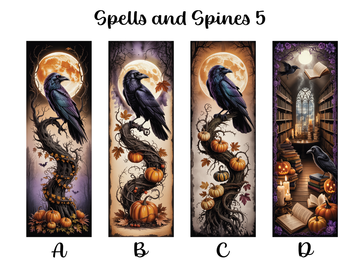 Spells and Spines Bookmarks: Sheet 5