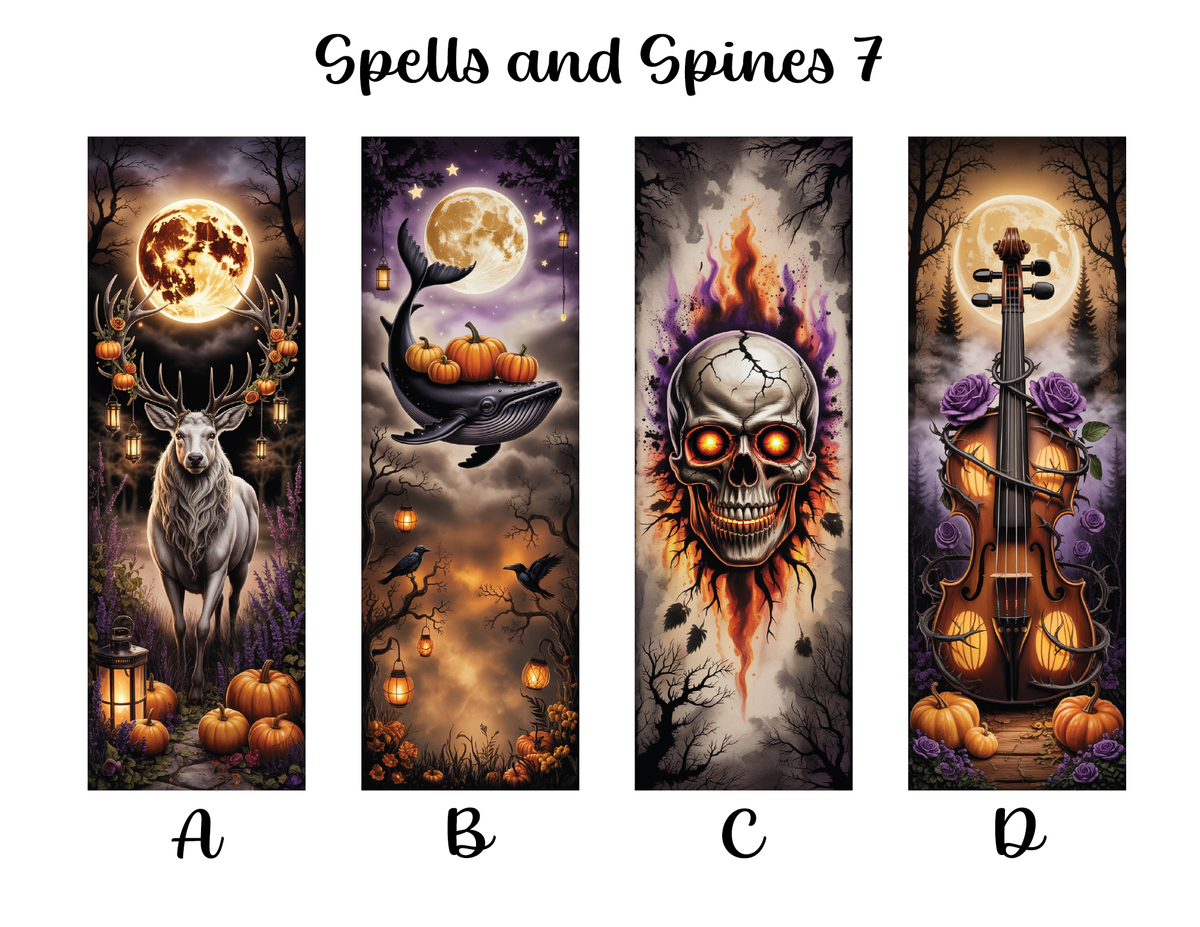 Spells and Spines Bookmarks: Sheet 7