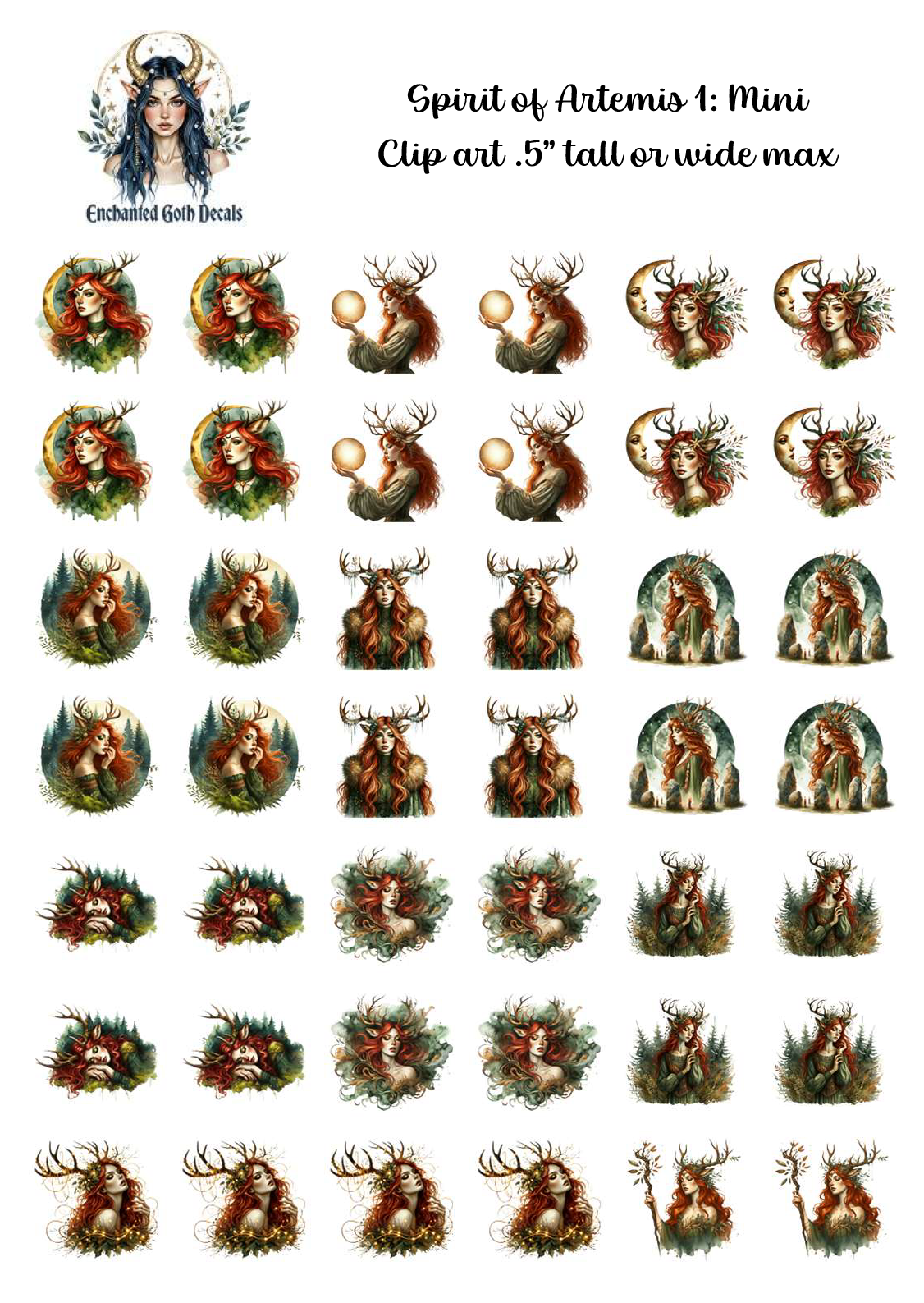 Spirit of Artemis 1 - Clipart Mini