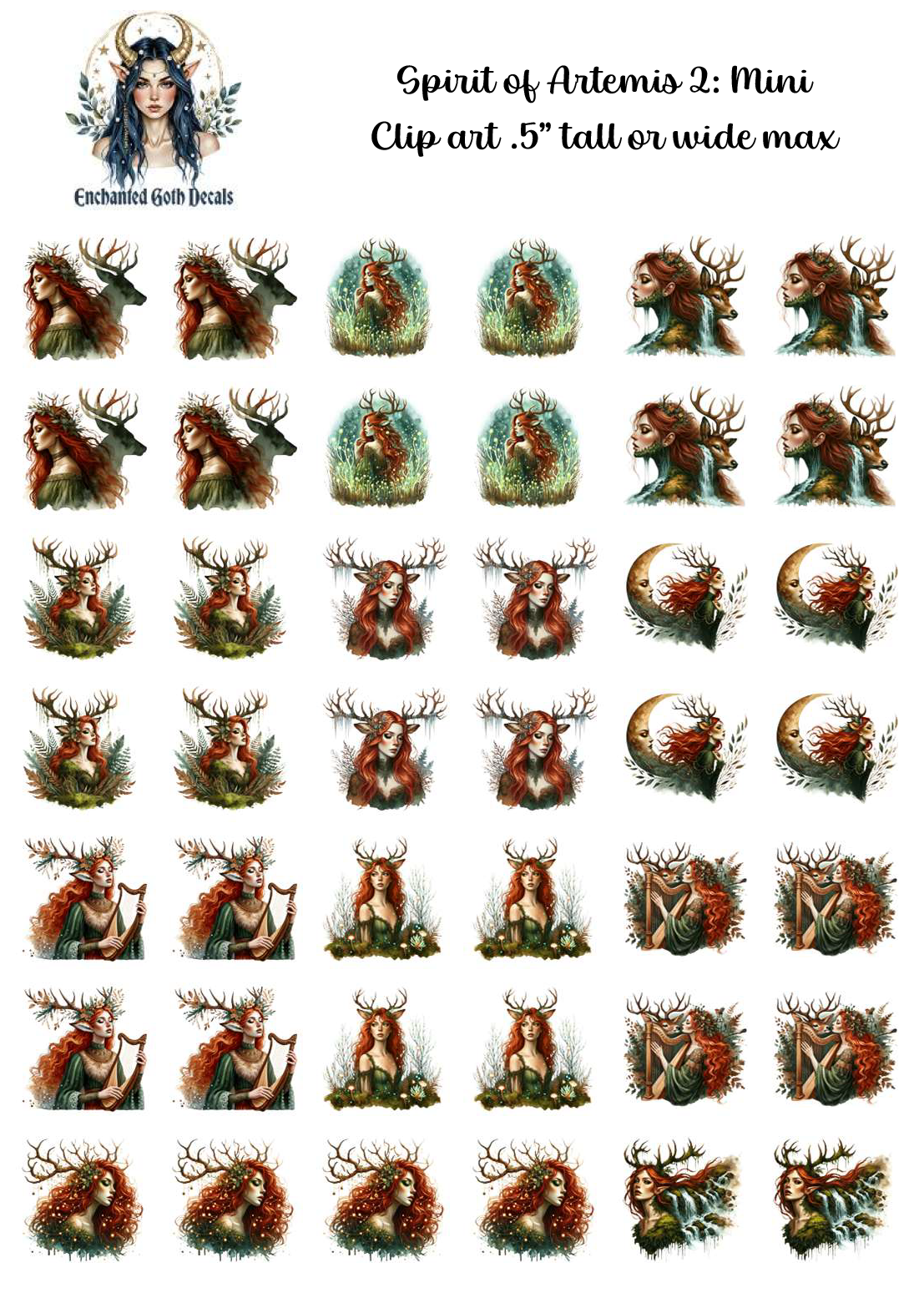 Spirit of Artemis 2 - Clipart Mini