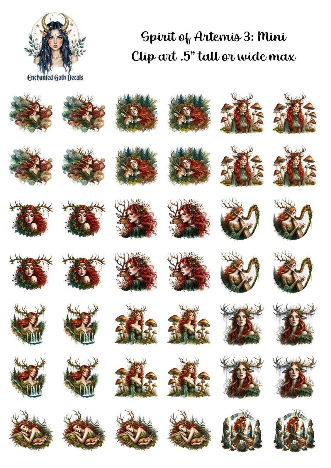 Spirit of Artemis 3 - Clipart Mini