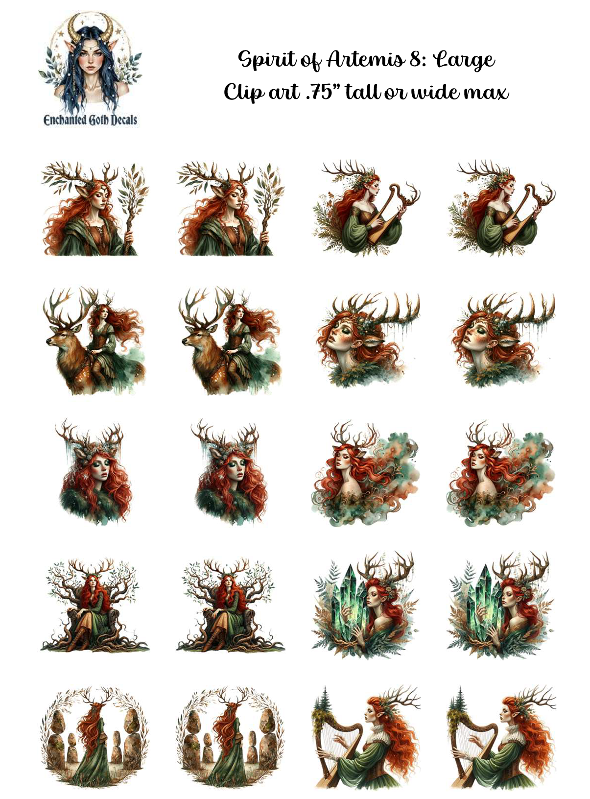 Spirit of Artemis 8 - Clipart