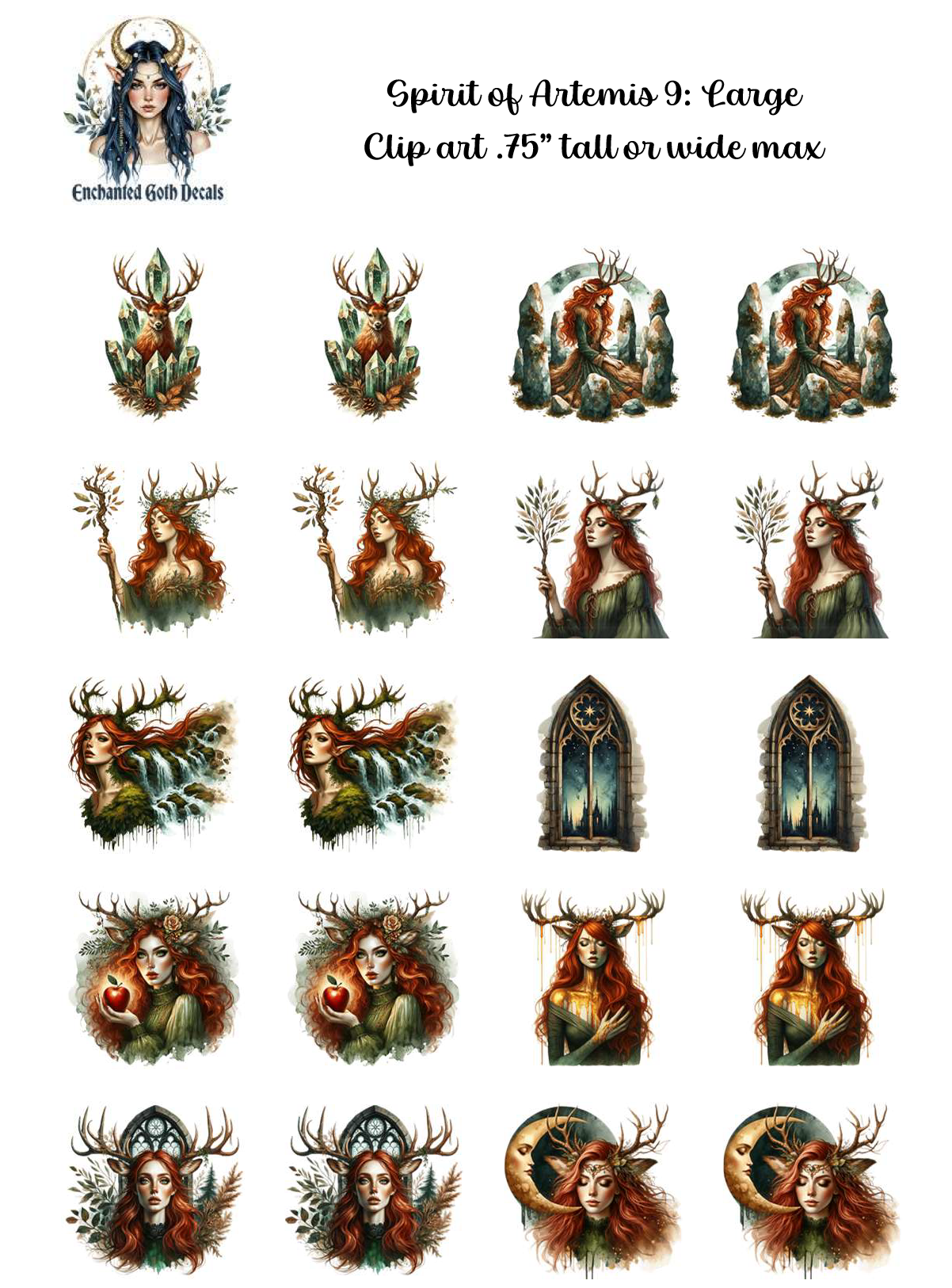 Spirit of Artemis 9 - Clipart