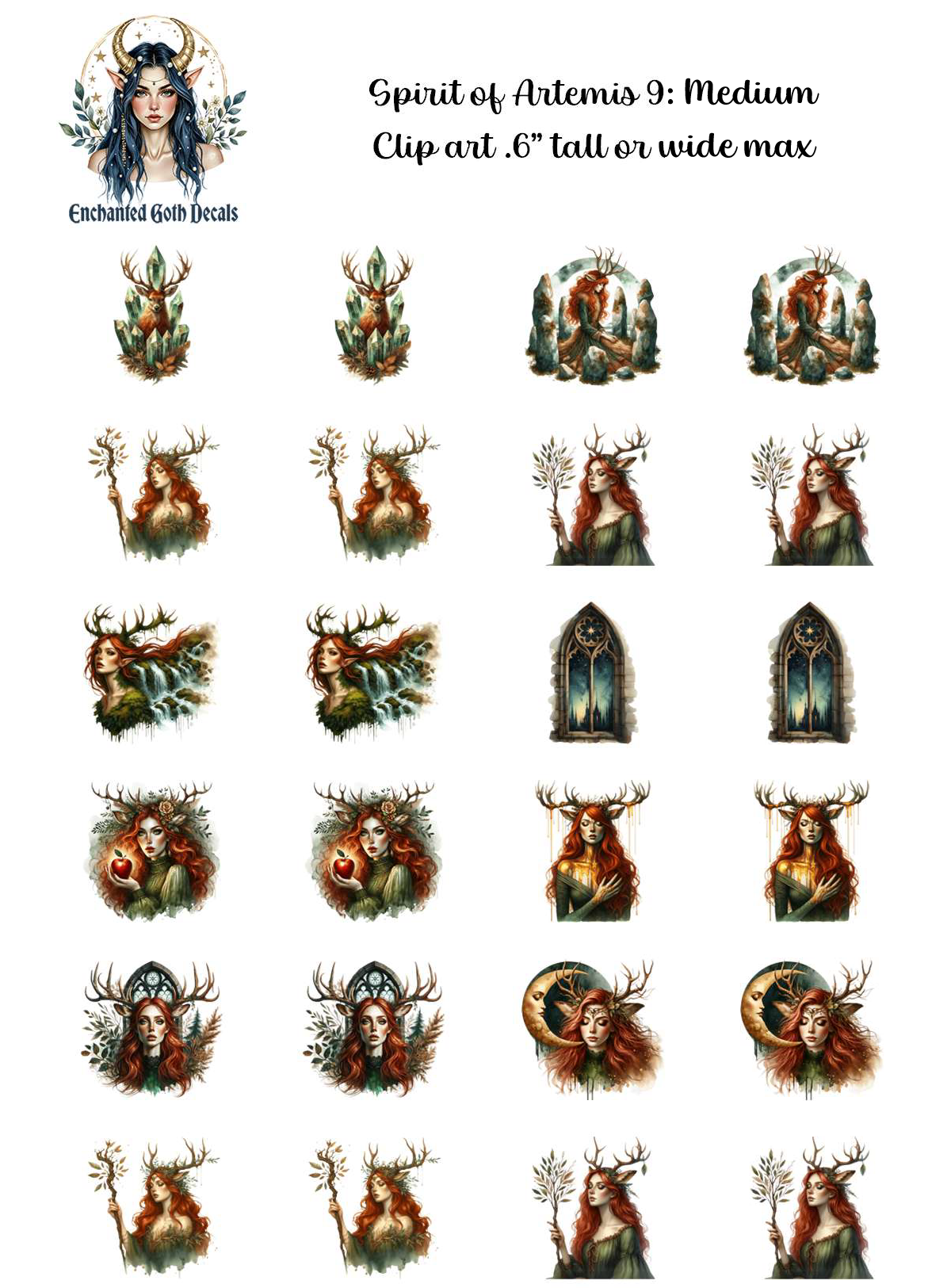 Spirit of Artemis 9 - Clipart