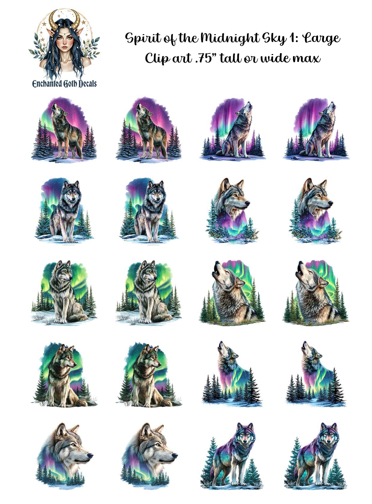 Spirit of the Midnight Sky 1 - Clipart