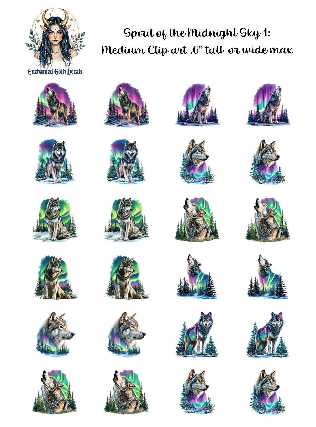 Spirit of the Midnight Sky 1 - Clipart