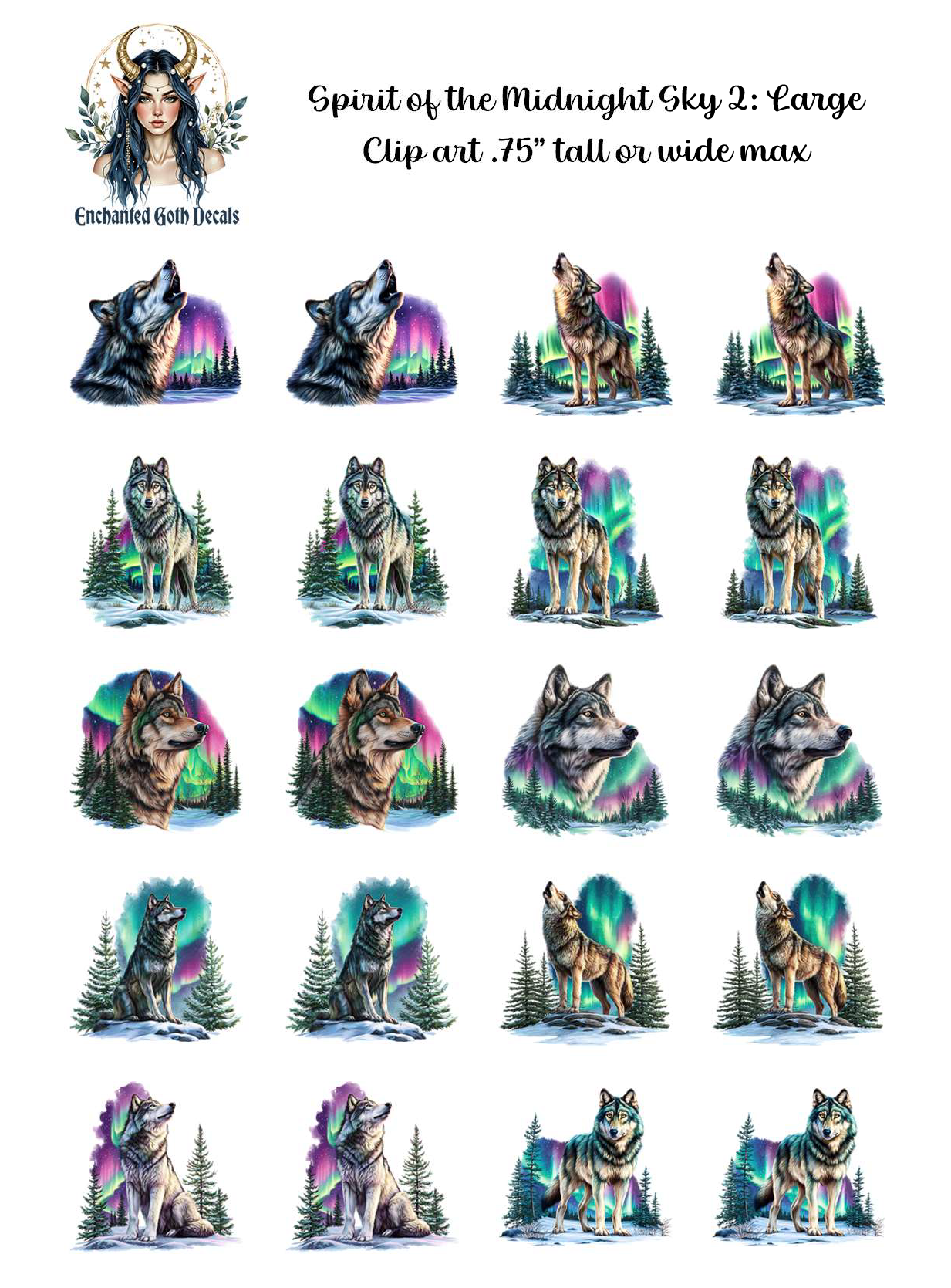 Spirit of the Midnight Sky 2 - Clipart