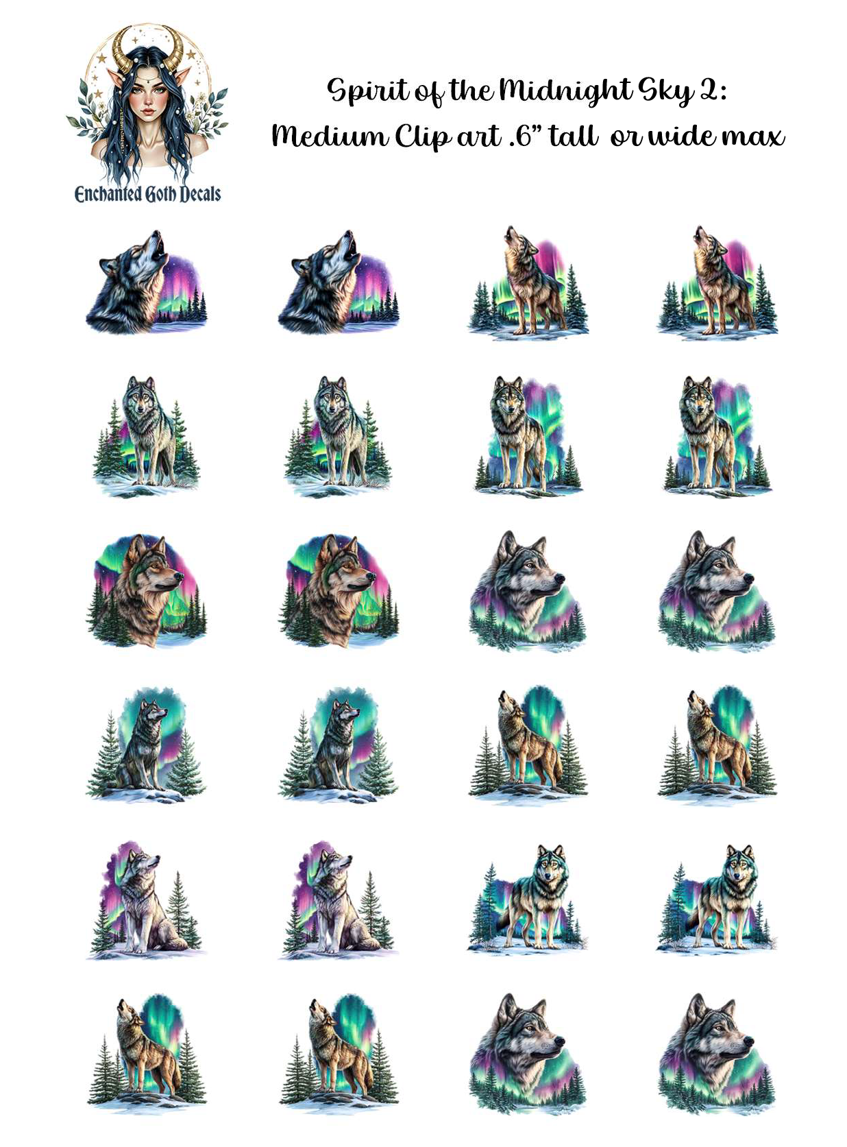 Spirit of the Midnight Sky 2 - Clipart