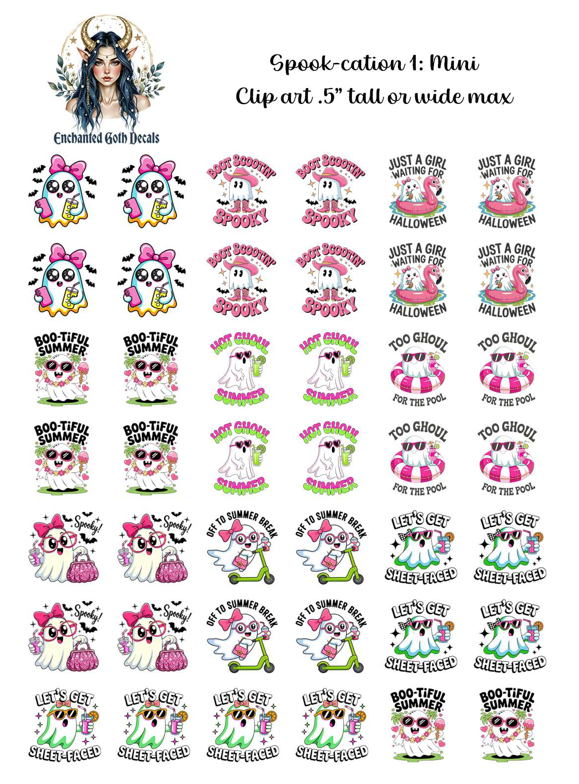 Spook-cation 1 - Clipart Mini