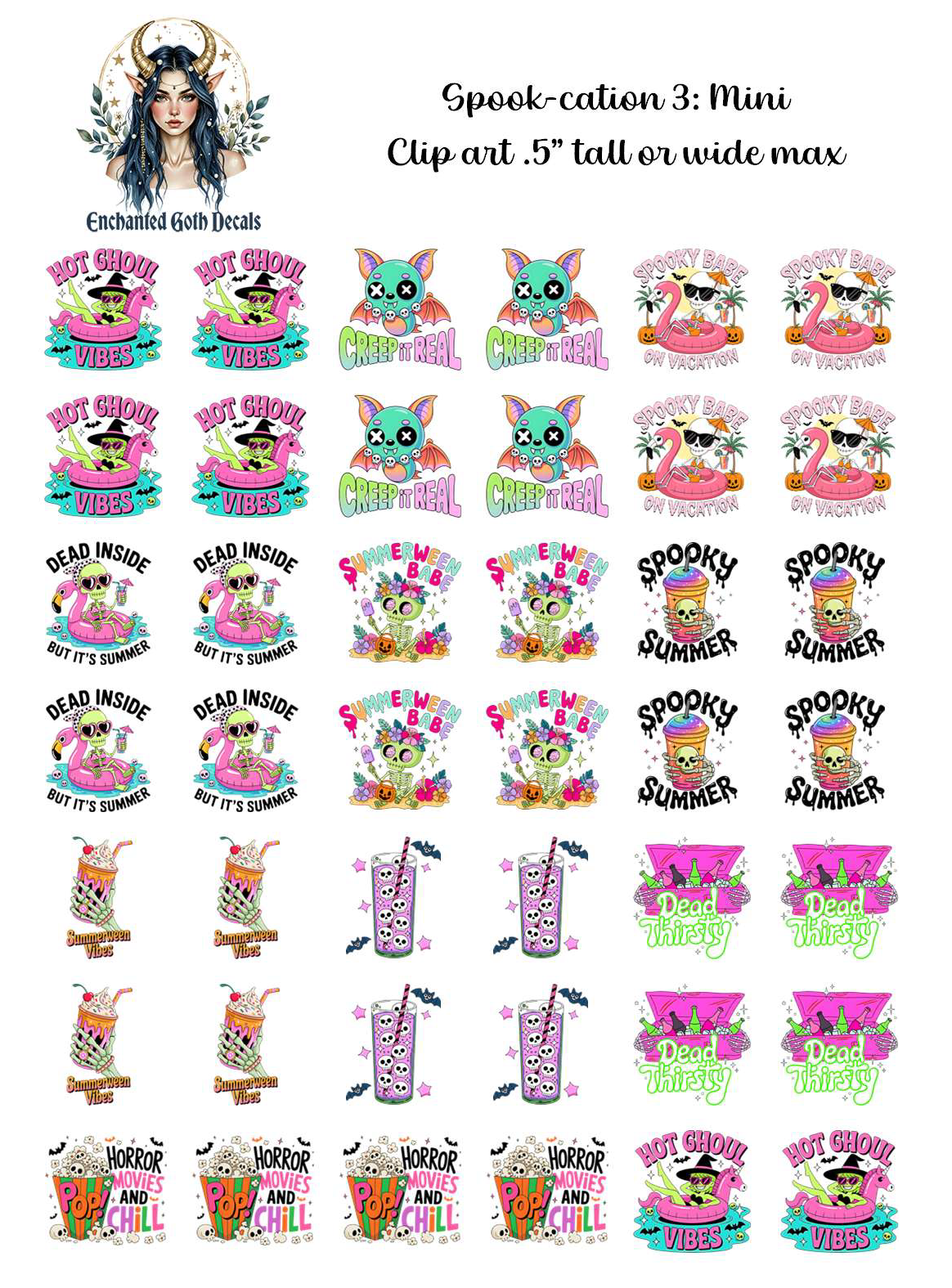 Spook-cation 3 - Clipart Mini