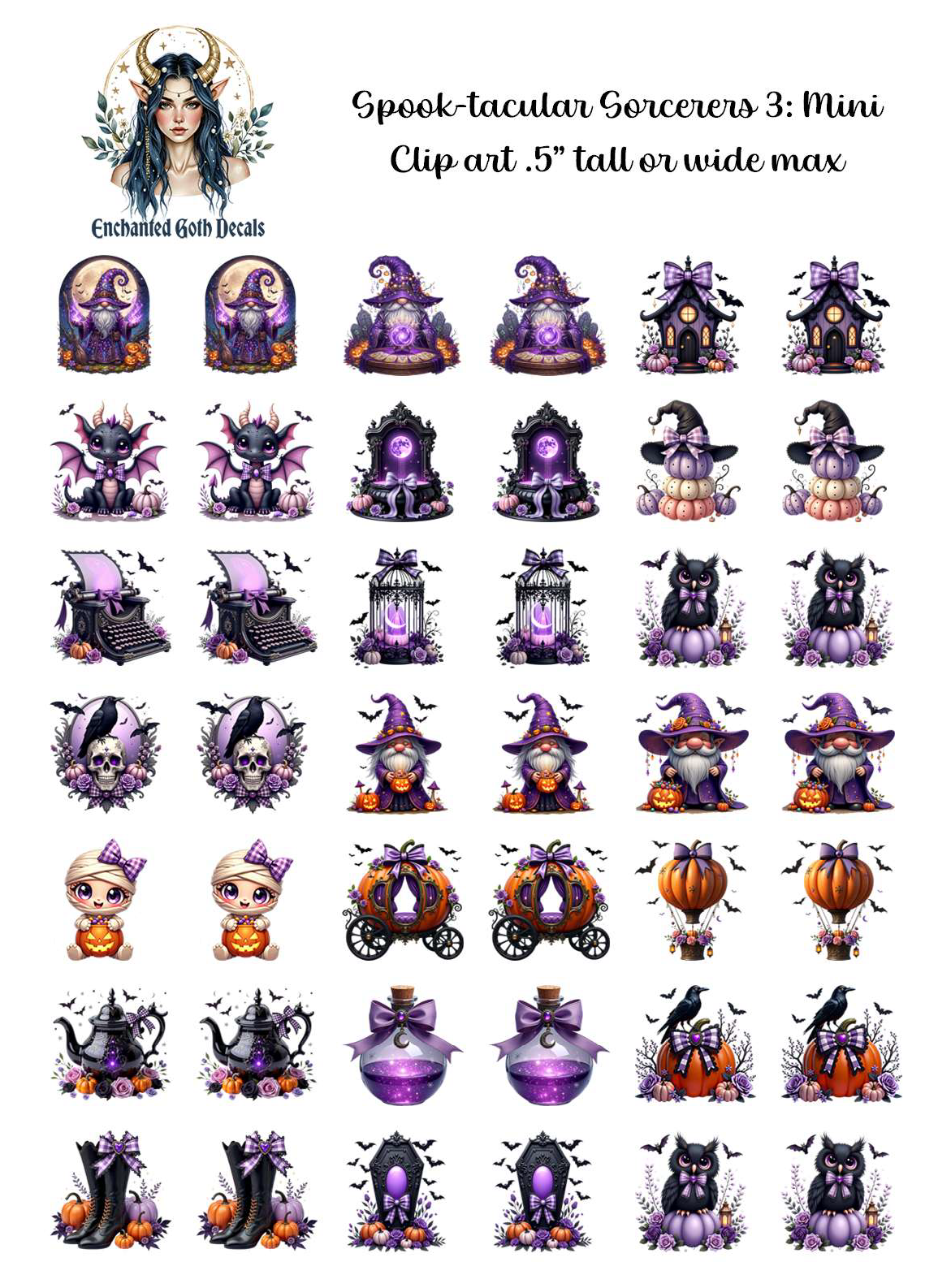 Spook-tacular Sorcerers 3 - Clipart Mini