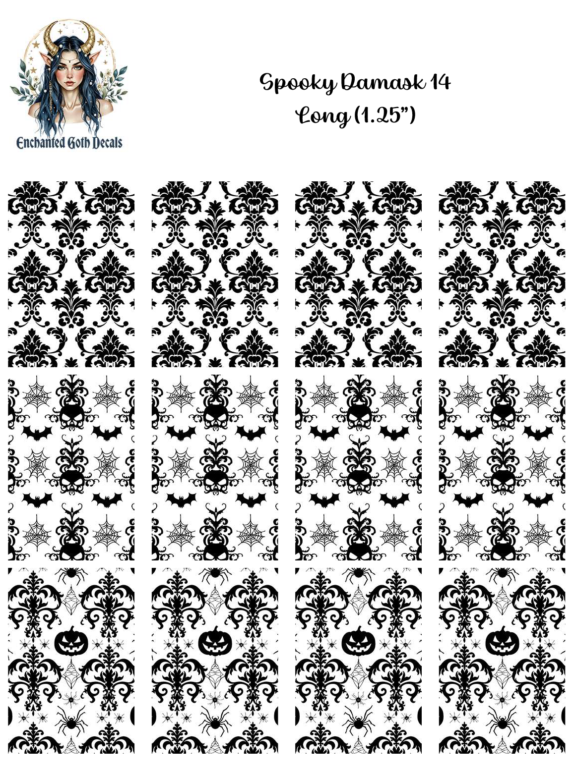 Spooky Damask 14 - Long