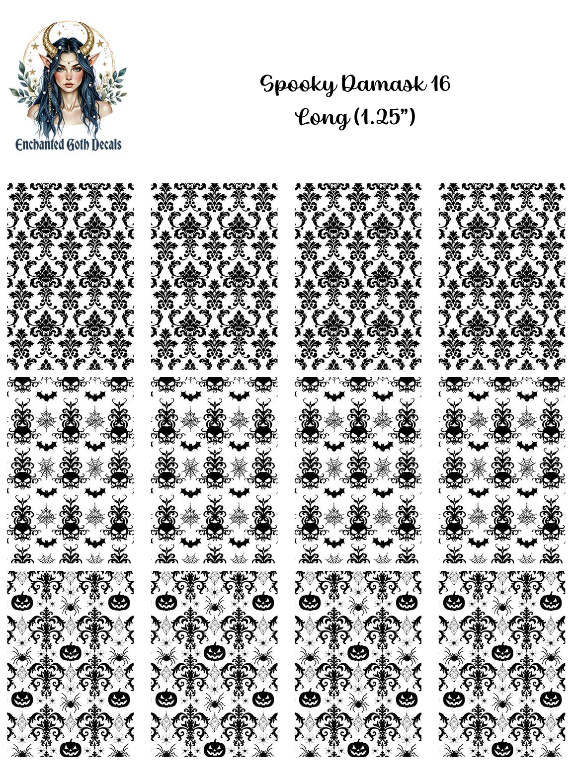 Spooky Damask 16 - Long