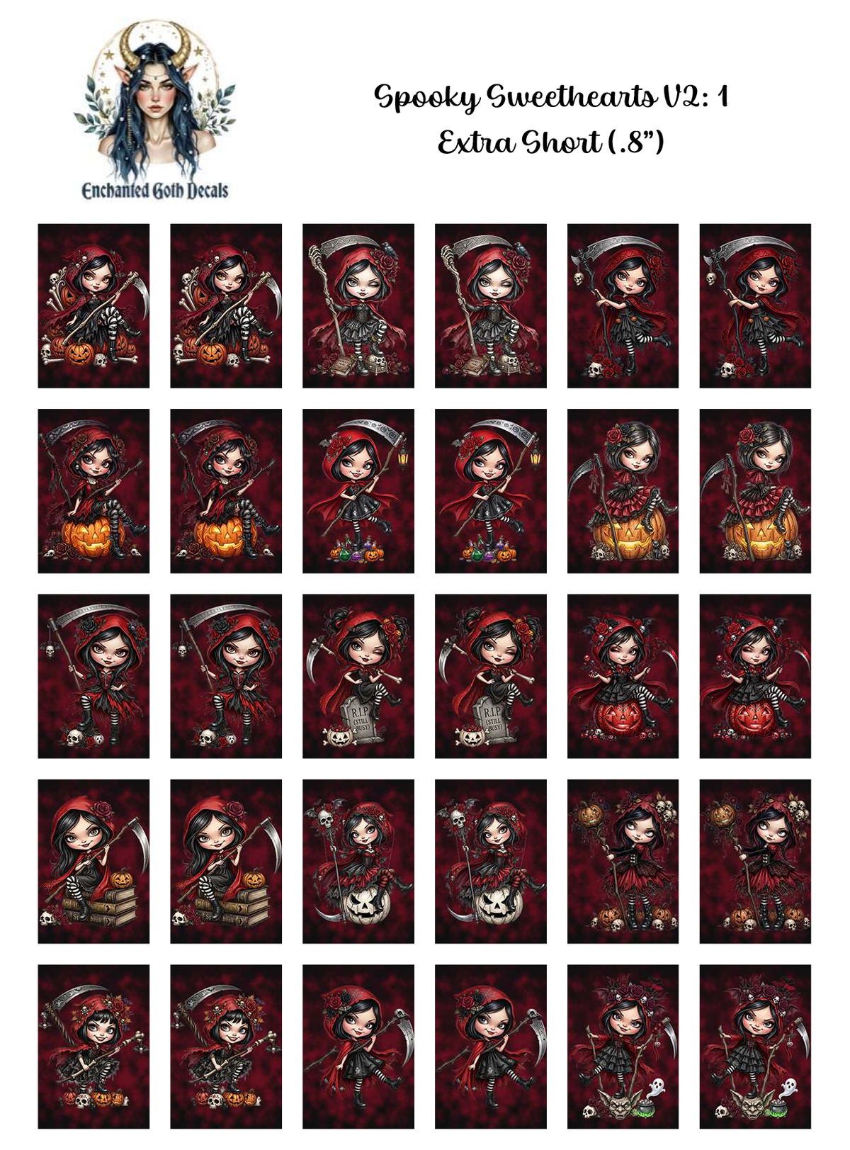 Spooky Sweethearts V2:1 - Extra Short