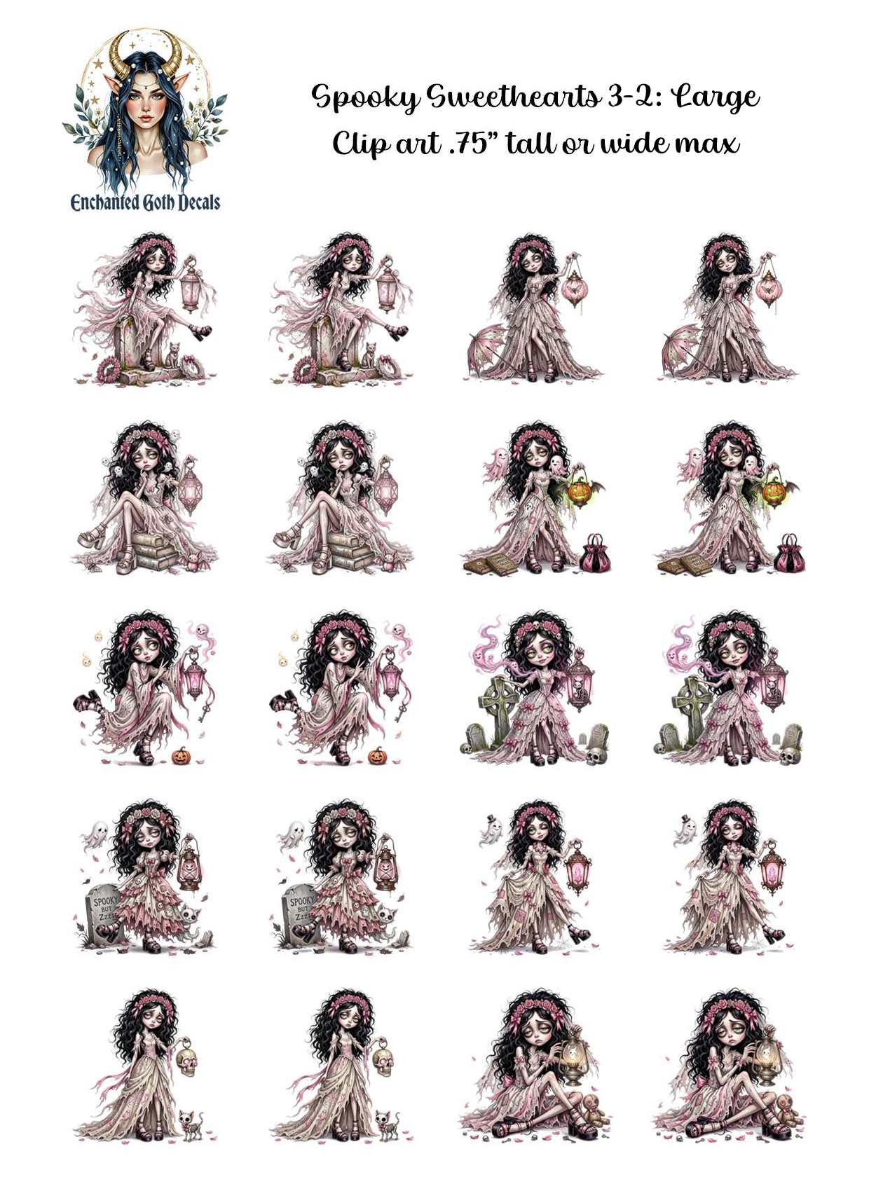 Spooky Sweethearts V3:2 - Clipart
