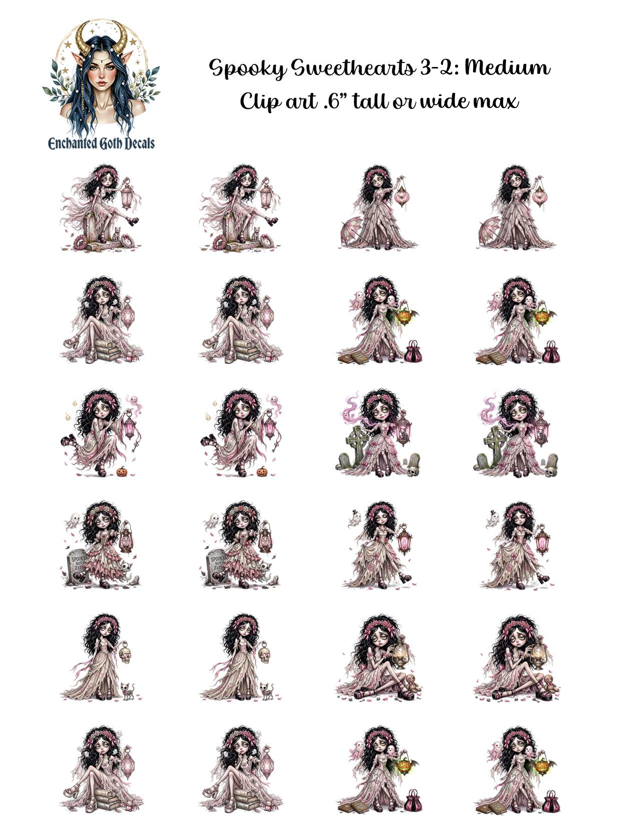 Spooky Sweethearts V3:2 - Clipart