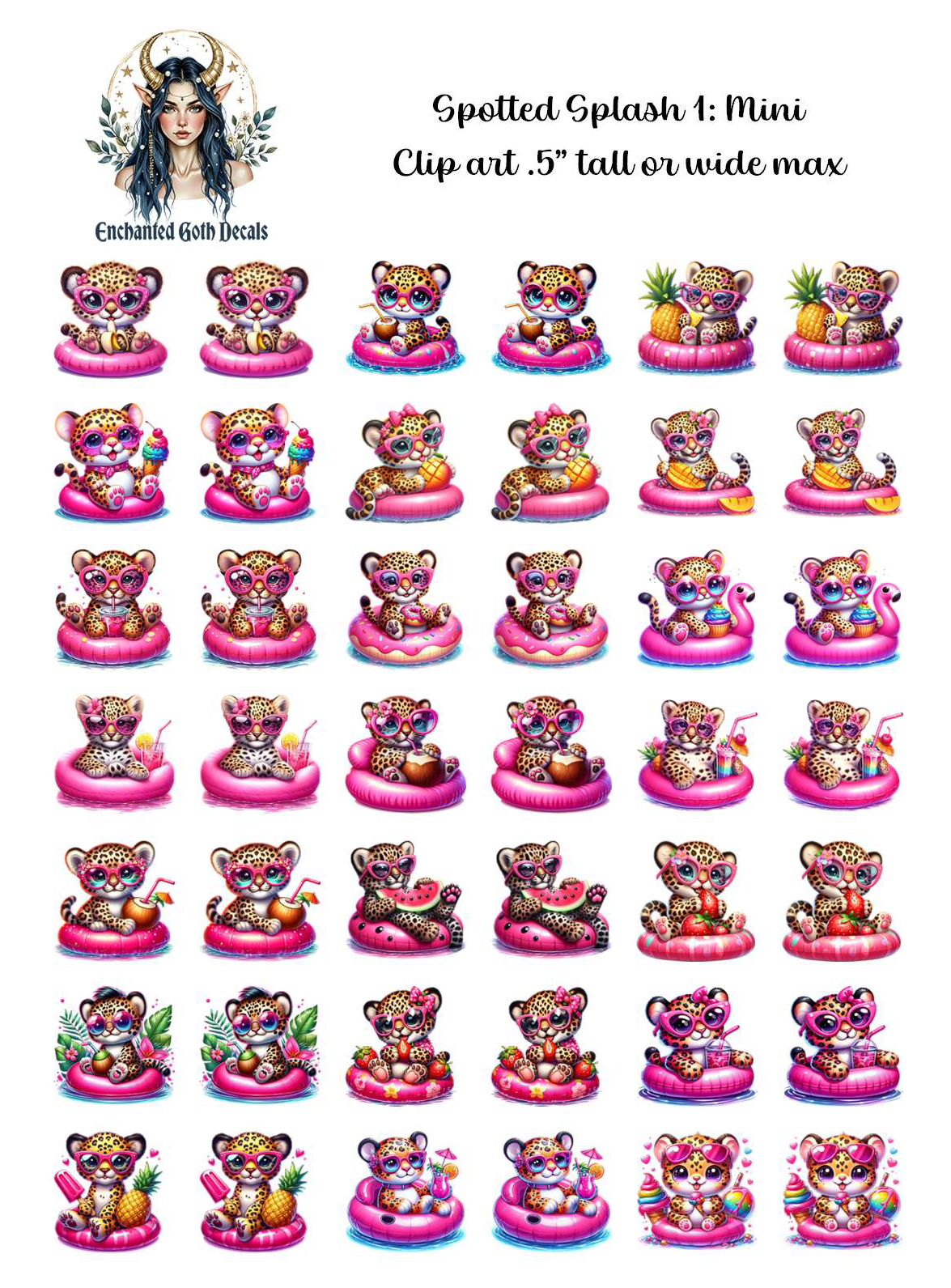 Spotted Splash 1 - Clipart Mini