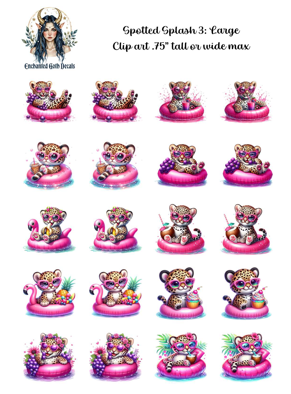 Spotted Splash 3 - Clipart