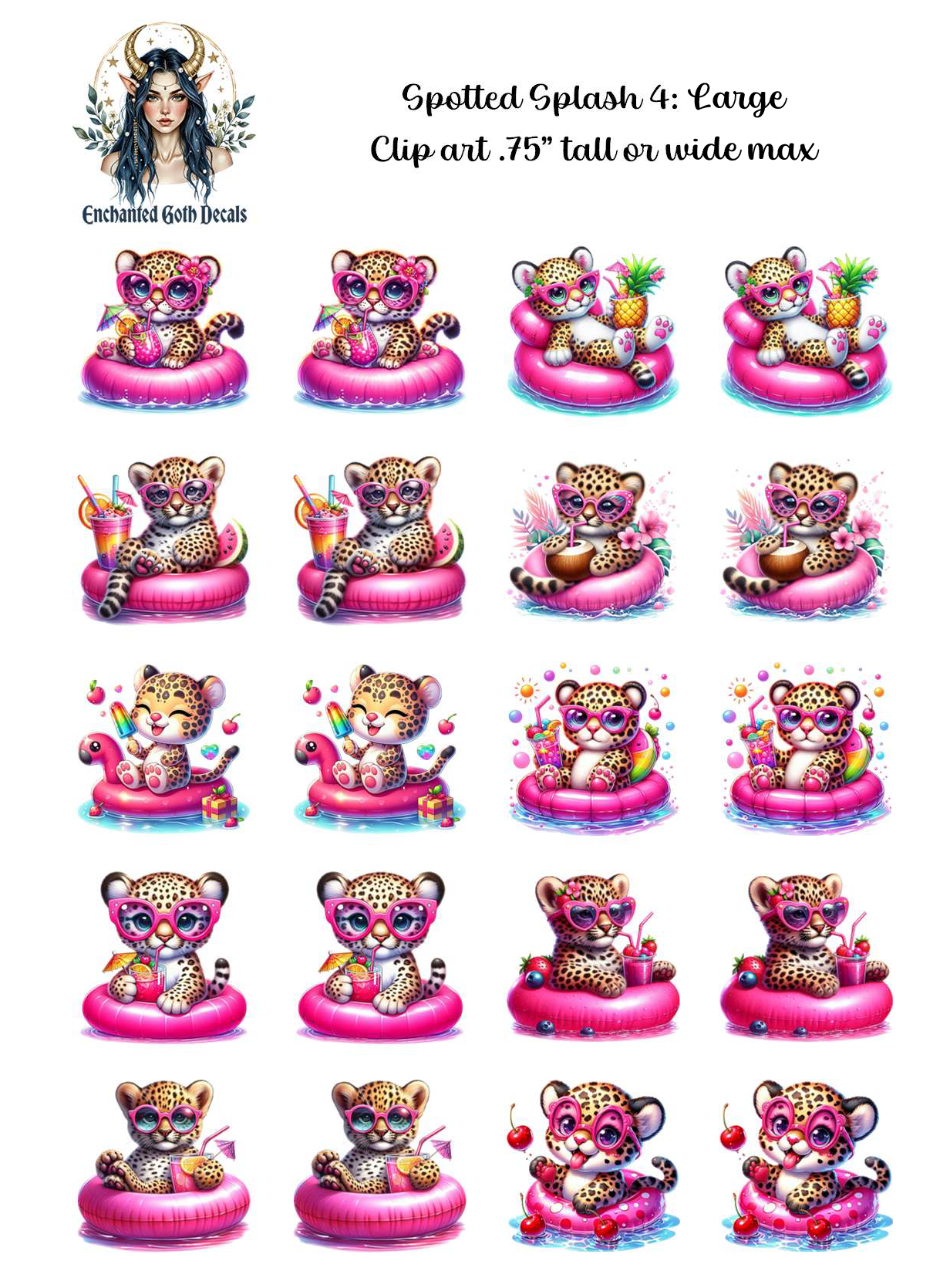Spotted Splash 4 - Clipart