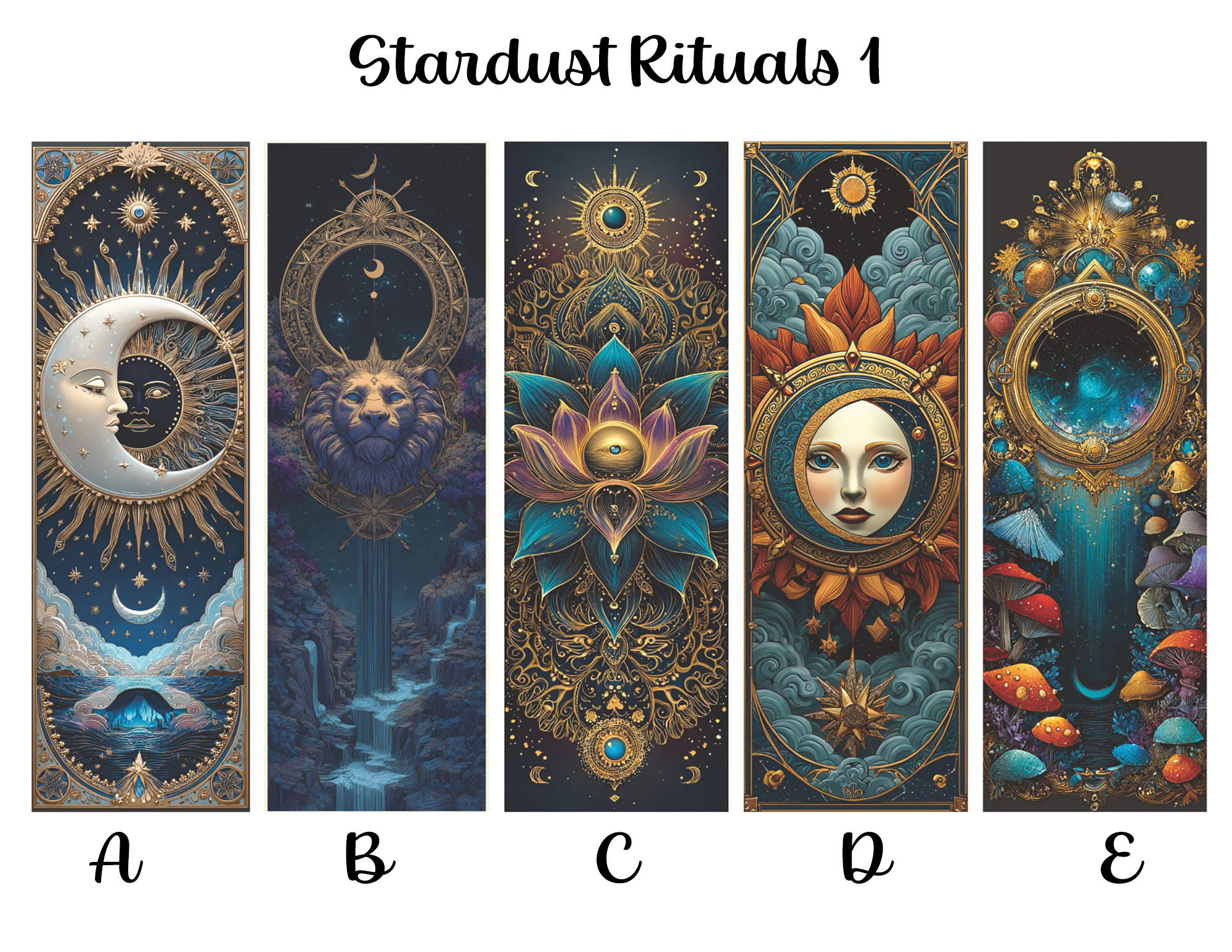 Stardust Rituals Bookmarks: Sheet 1