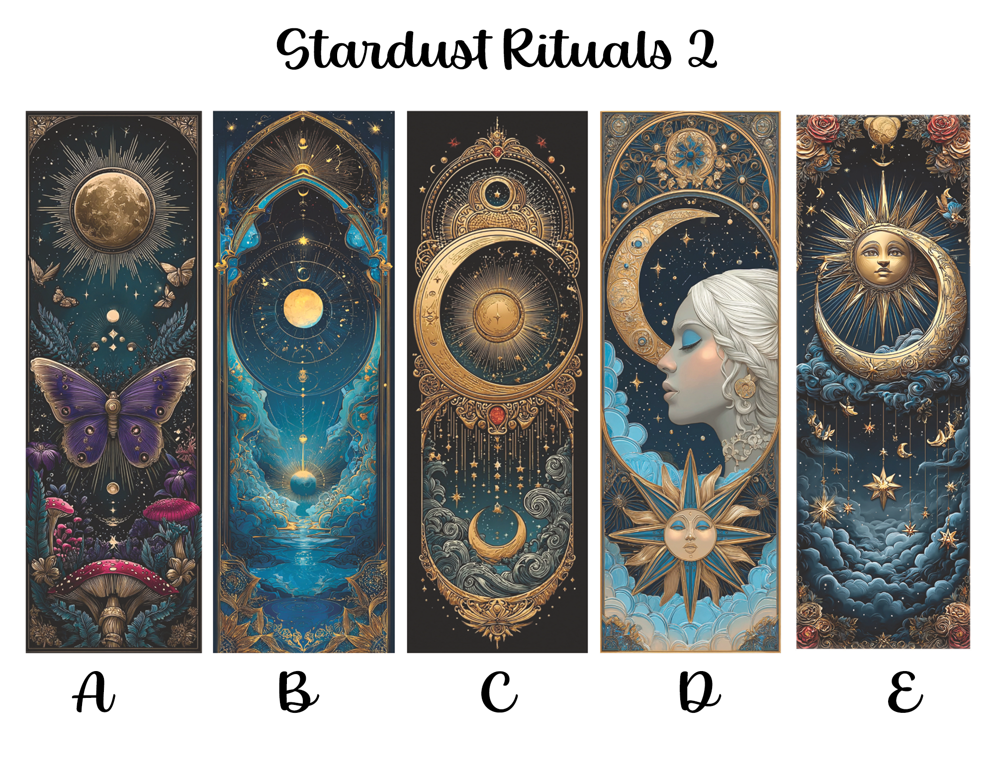 Stardust Rituals Bookmarks: Sheet 2