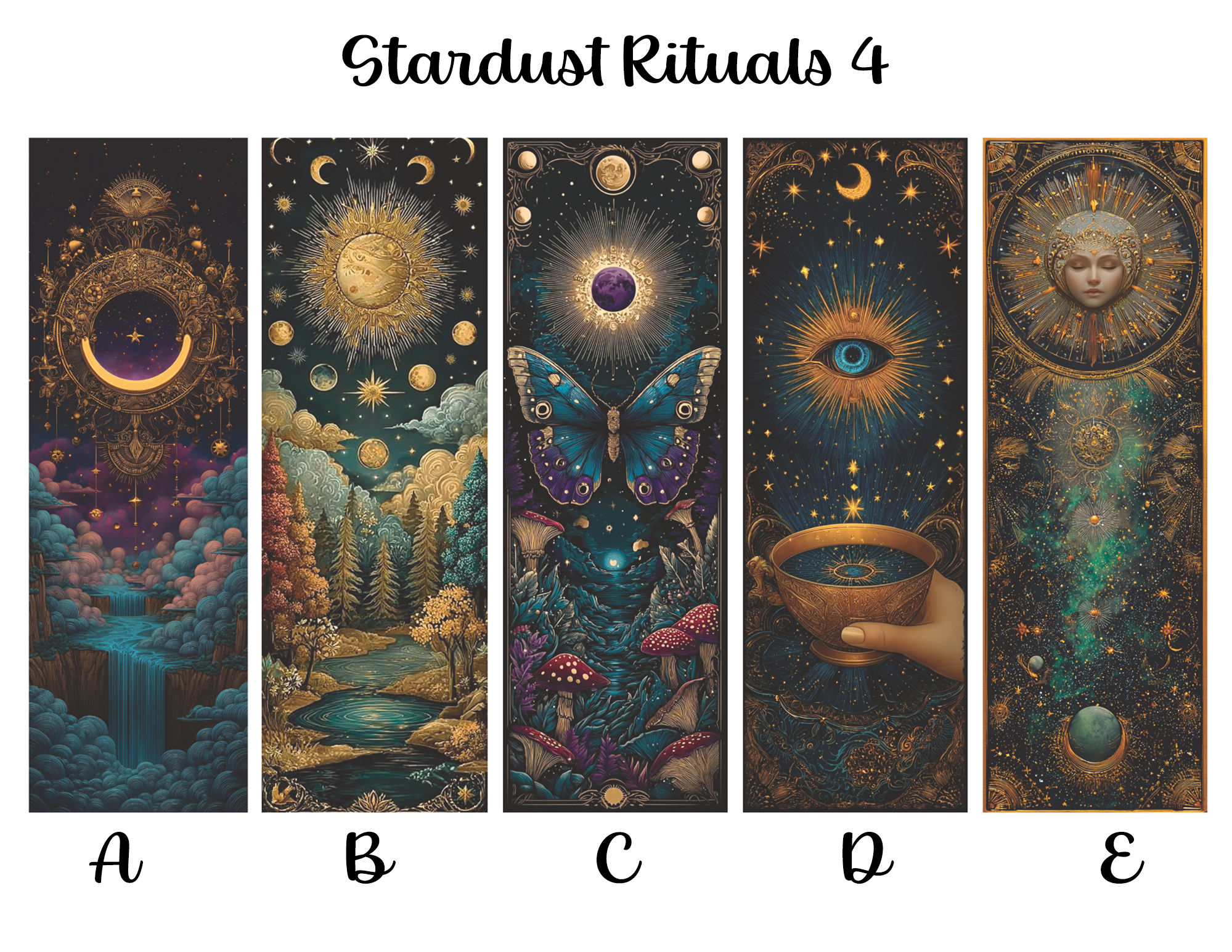 Stardust Rituals Bookmarks: Sheet 4