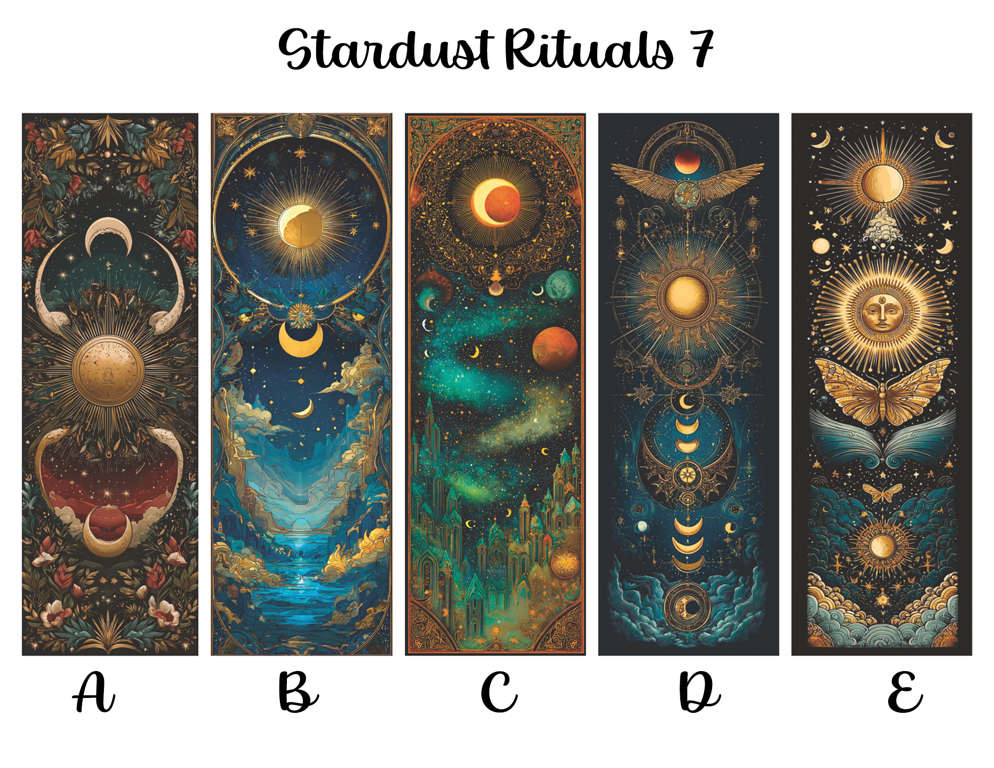 Stardust Rituals Bookmarks: Sheet 7