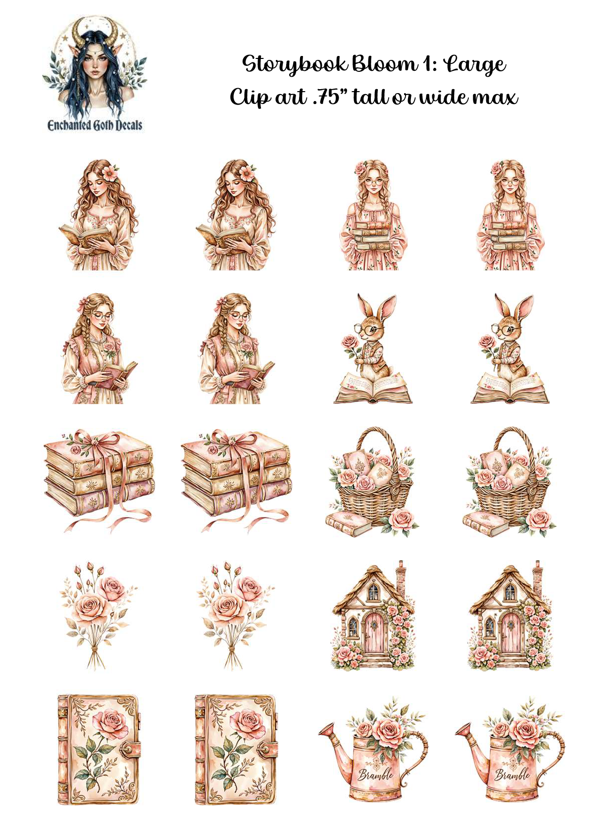 Storybook Bloom 1 - Clipart