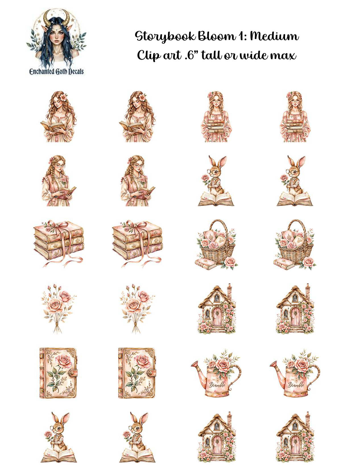 Storybook Bloom 1 - Clipart