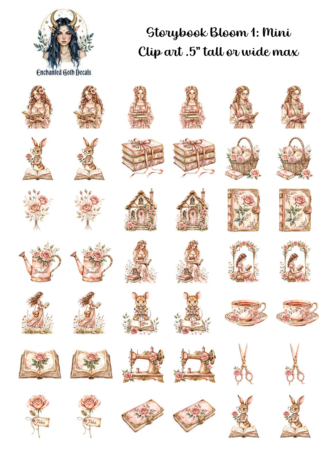 Storybook Bloom 1 - Clipart Mini