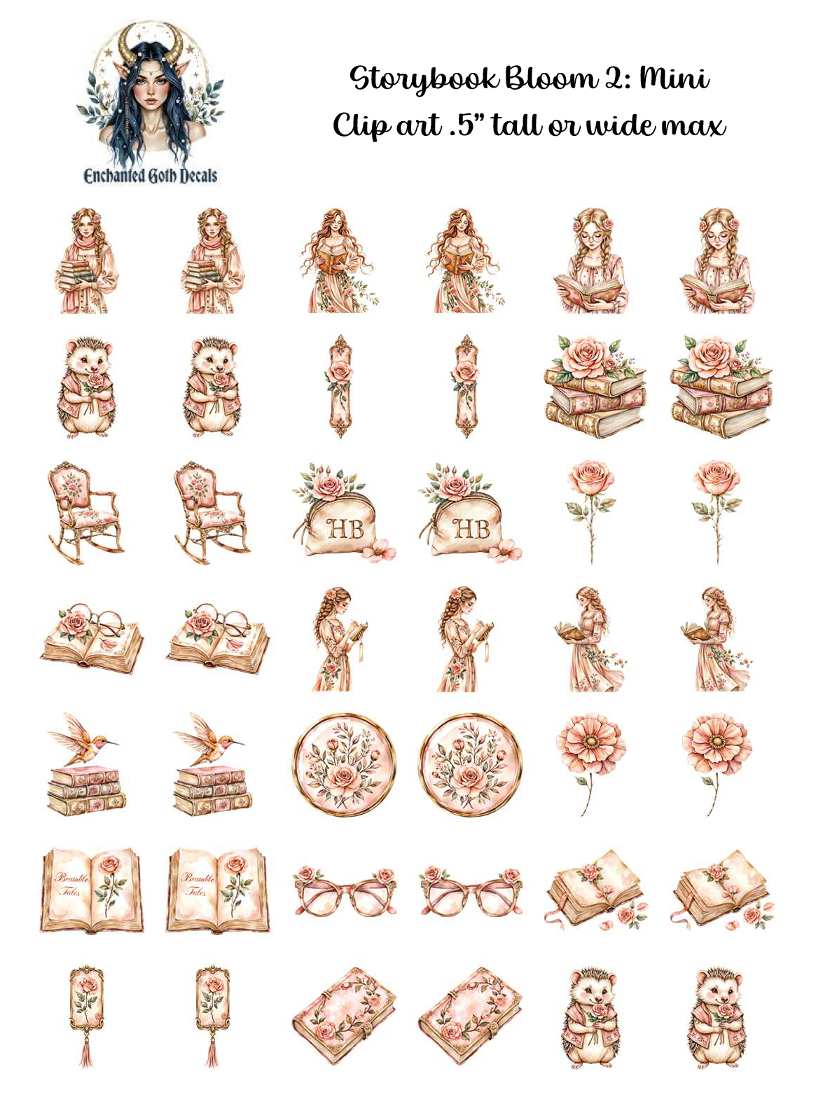 Storybook Bloom 2 - Clipart Mini